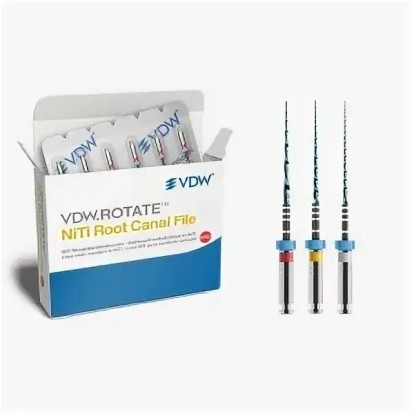 Ротейт (ROTATE VDW)- файл для обработки корневых каналов 3 шт, Ассорти L25